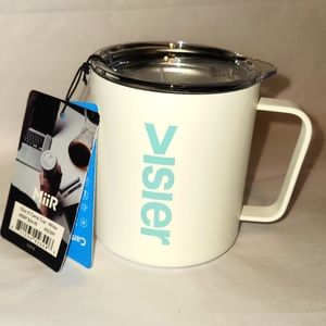 MiiR VI Camp Cup 12oz. White Visier Name Logo NWT